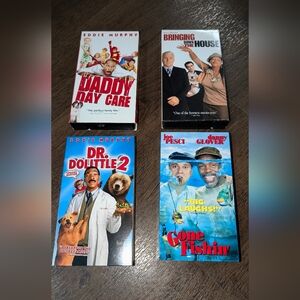 VHS Comedy Dr Dolittle 2 Bringing Down The House Gone Fishin' Daddy Day Care Vtg